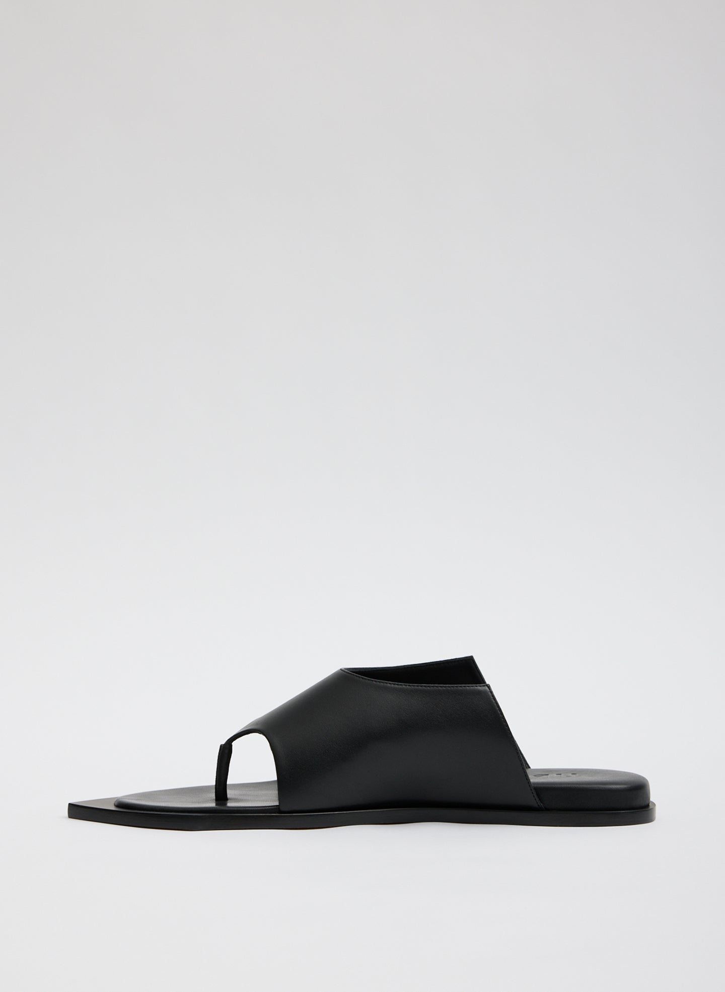 Black Leather Gerard Sandal - side view