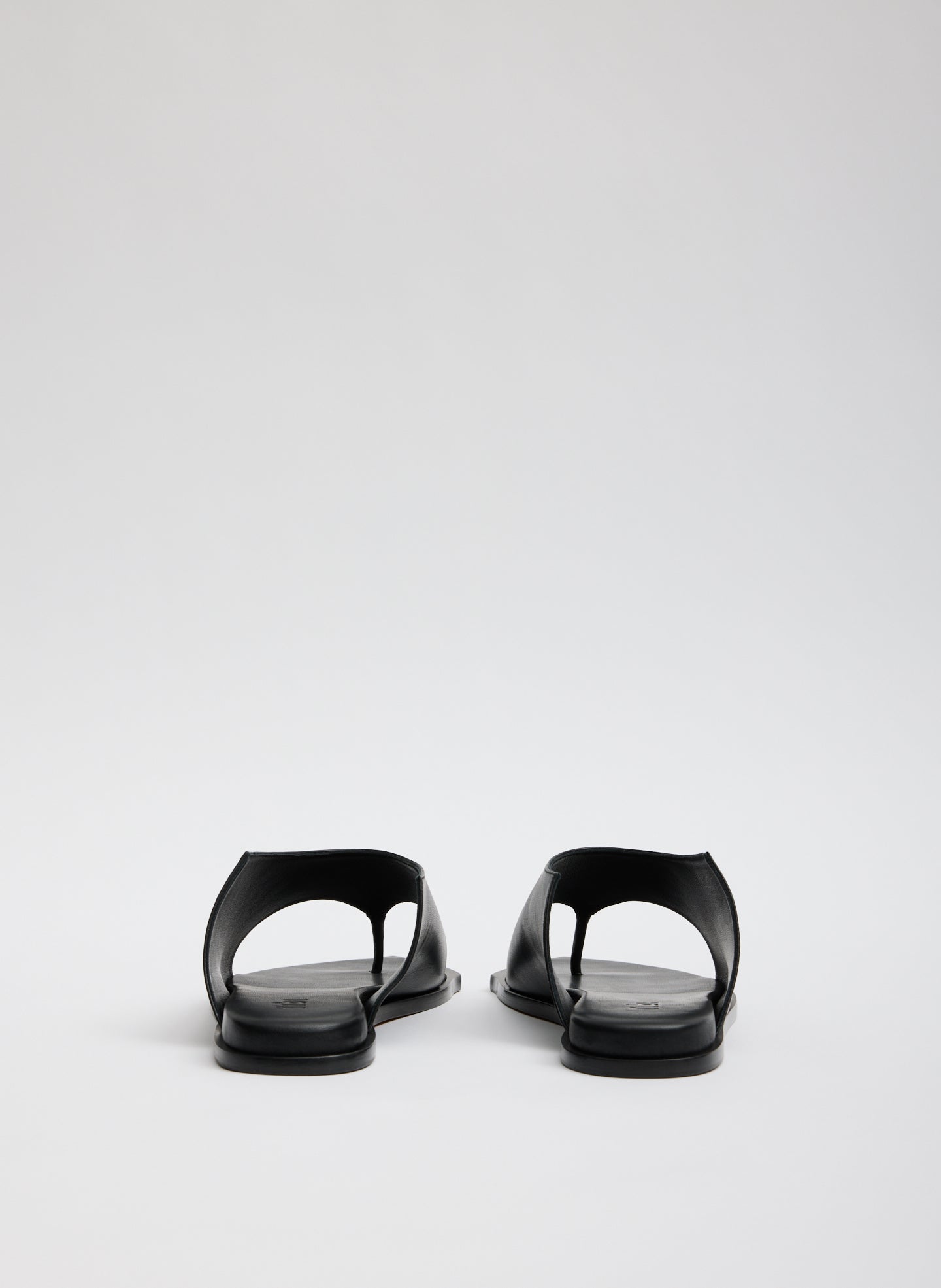 Black Leather Gerard Sandal - back view
