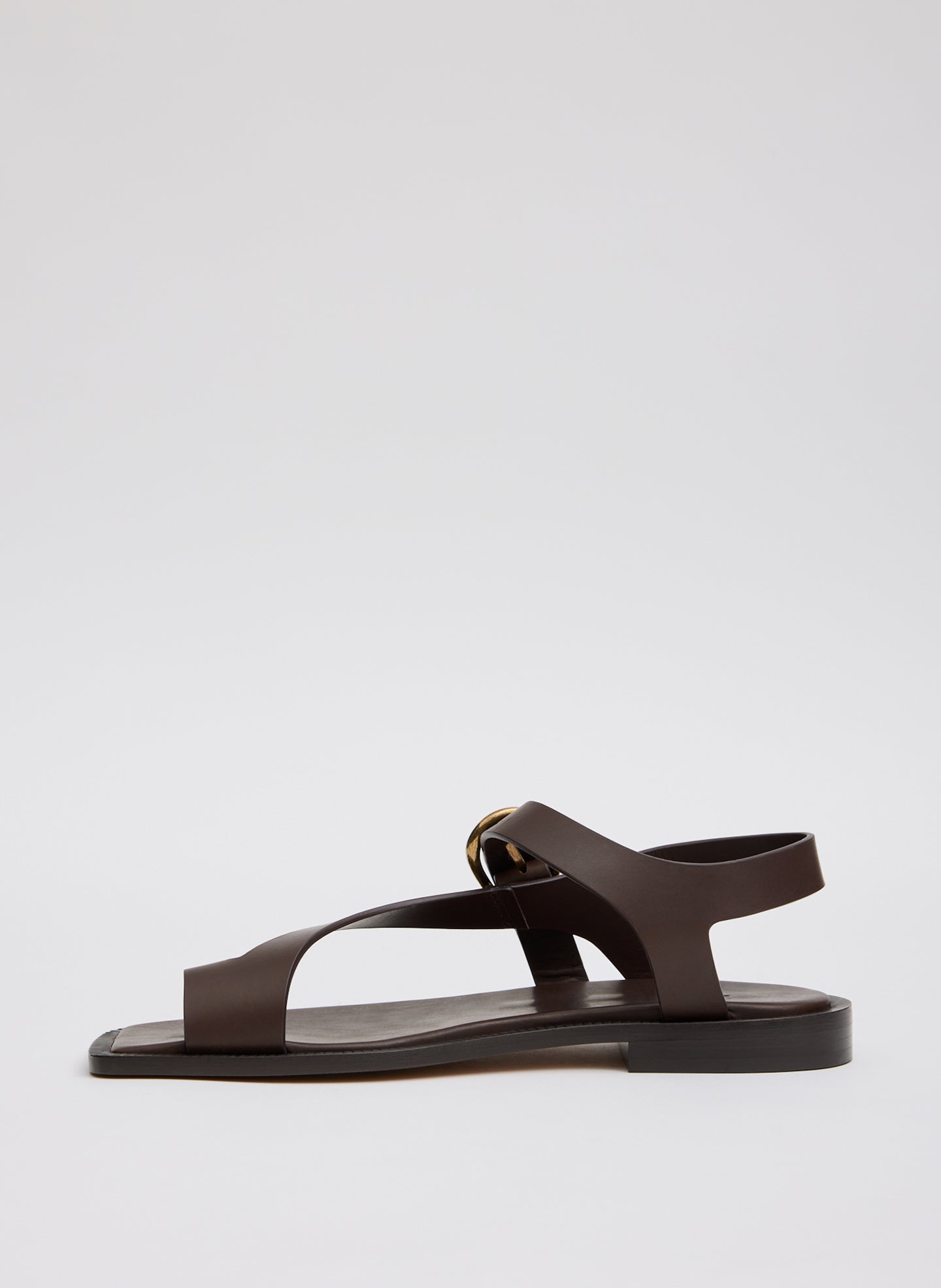 Dark Brown Karel Sandal - side view