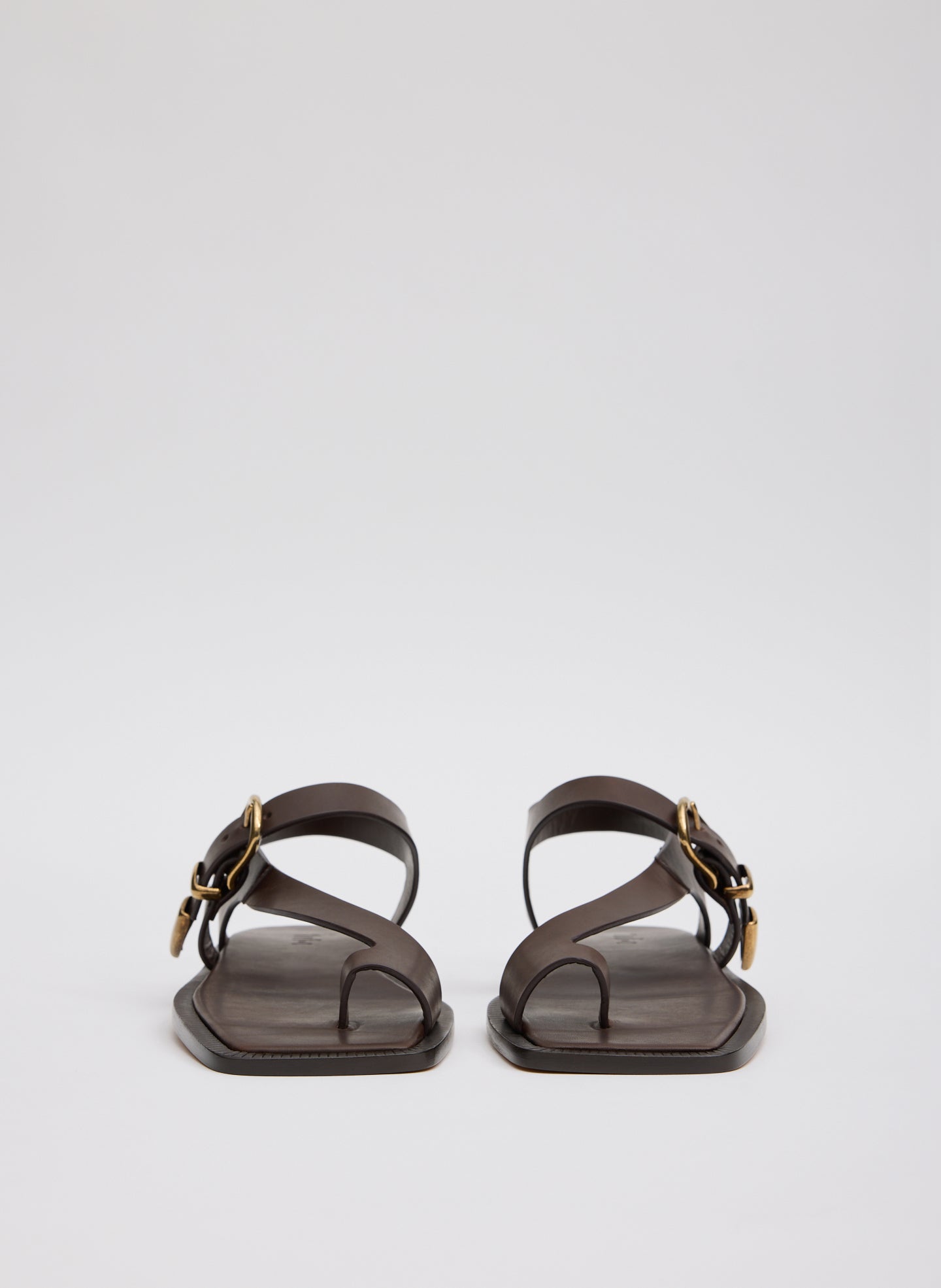 Dark Brown Karel Sandal - front view