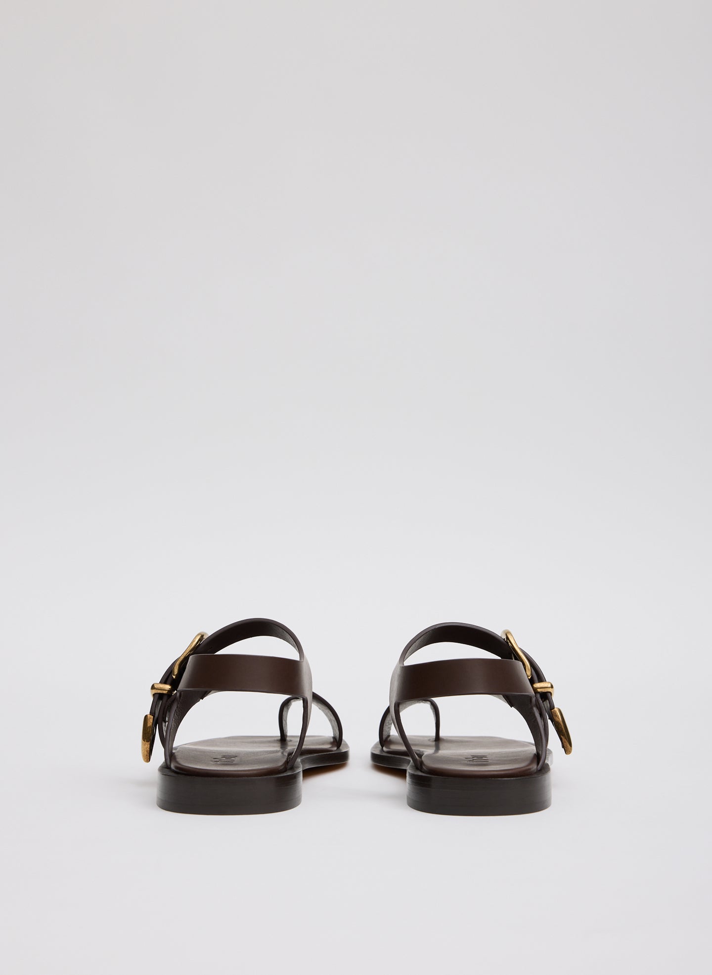 Dark Brown Karel Sandal - back view