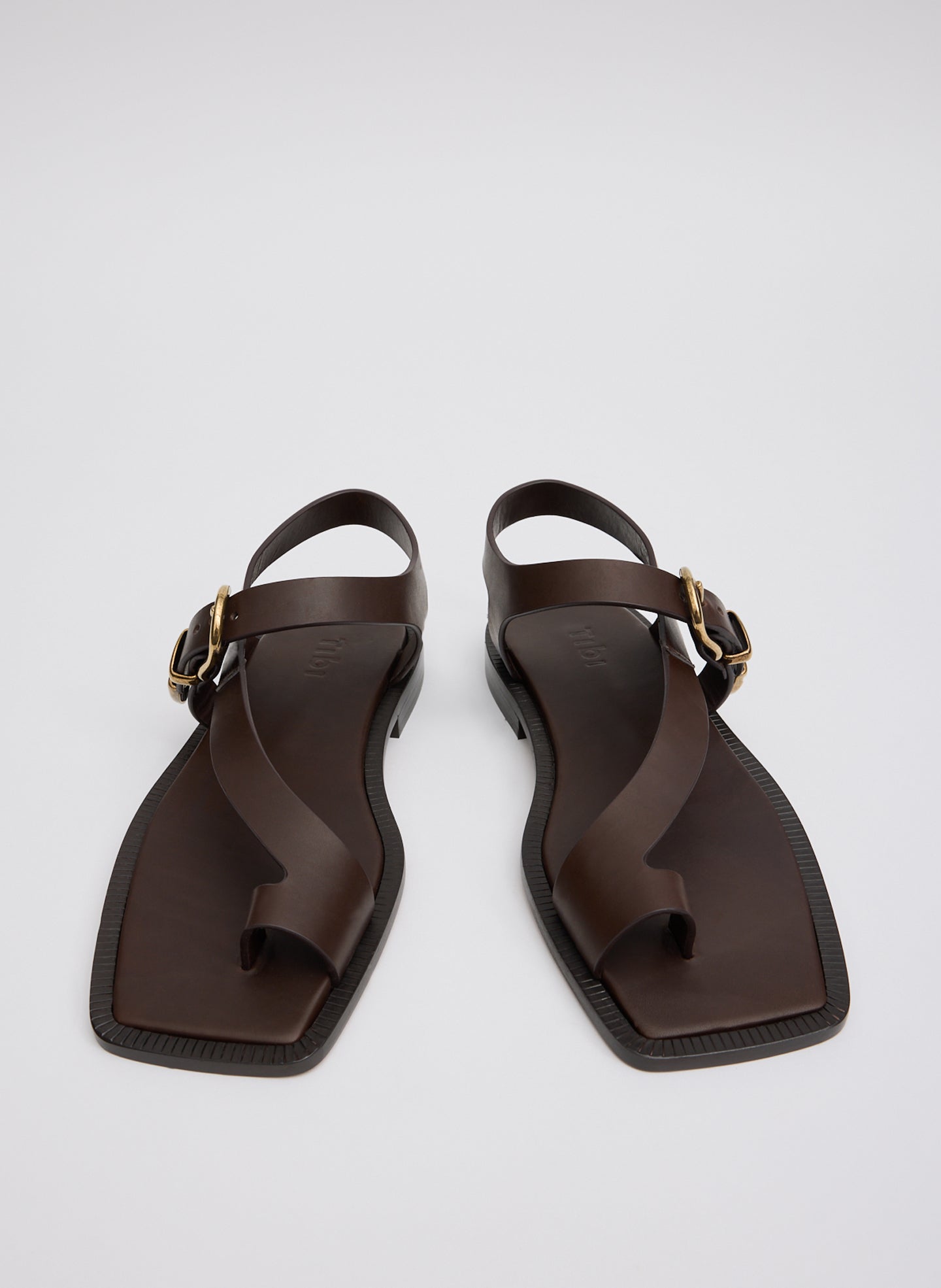 Dark Brown Karel Sandal - front view