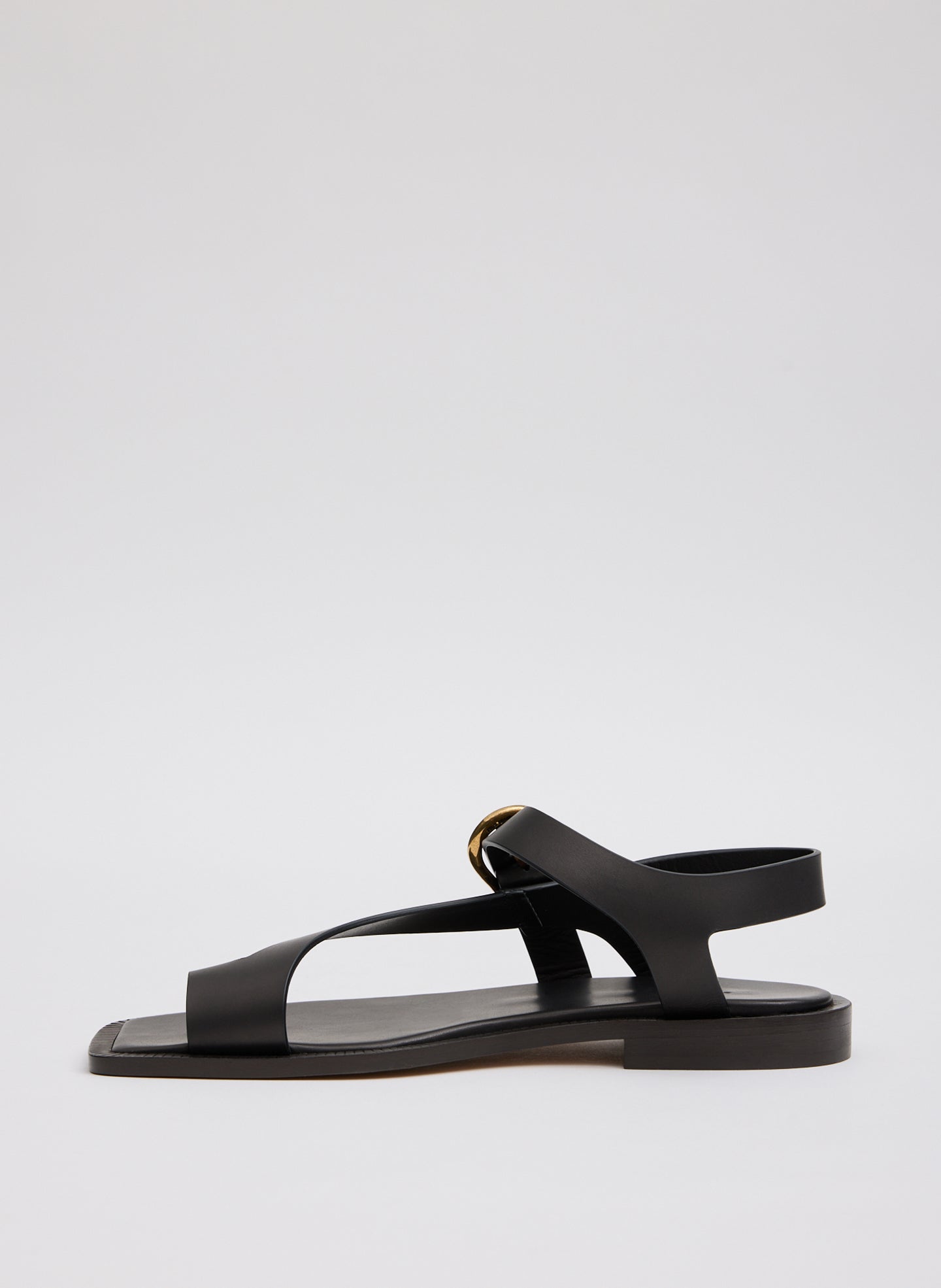 Black Karel Sandal - side view