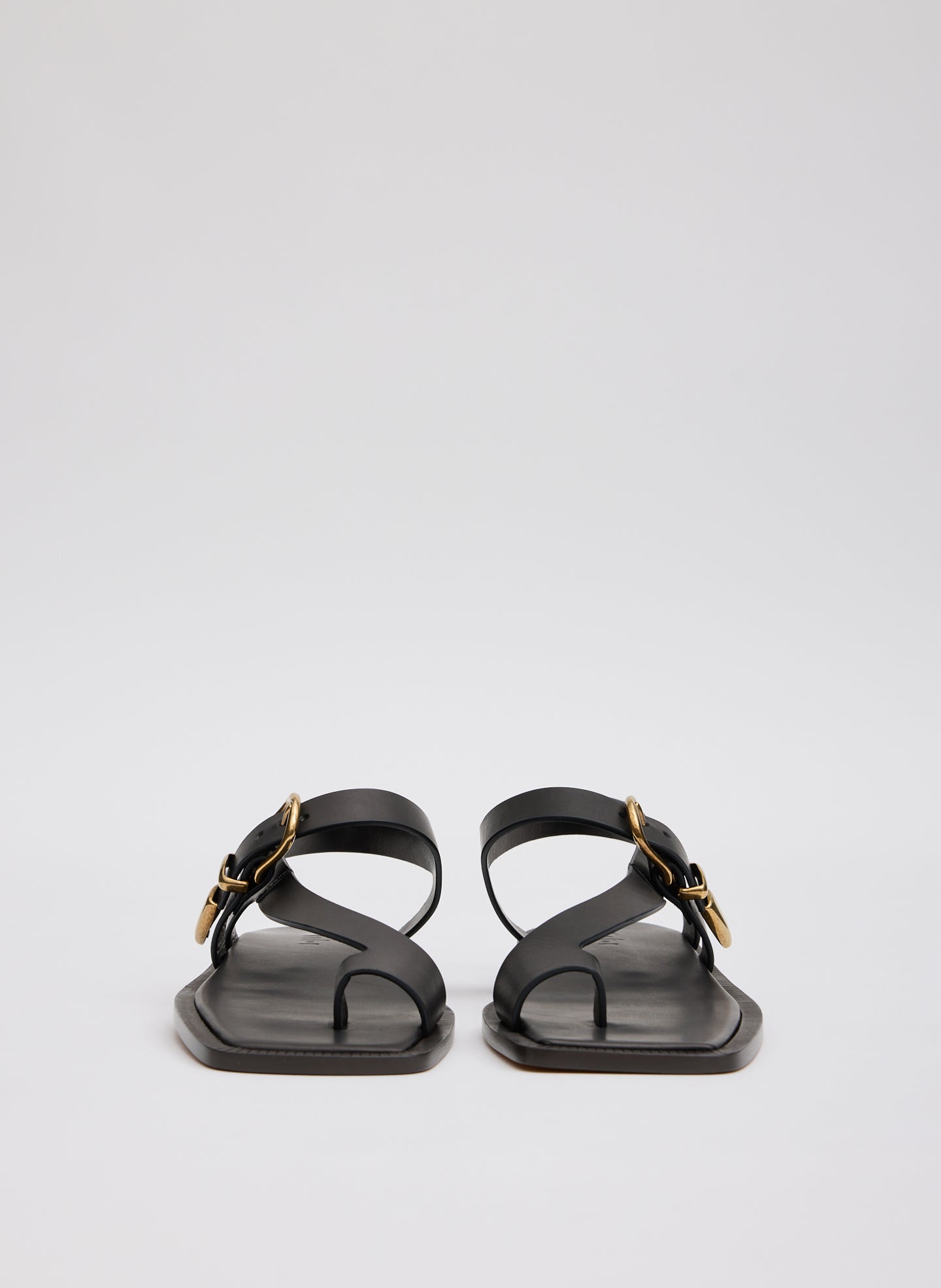 Black Karel Sandal - front view