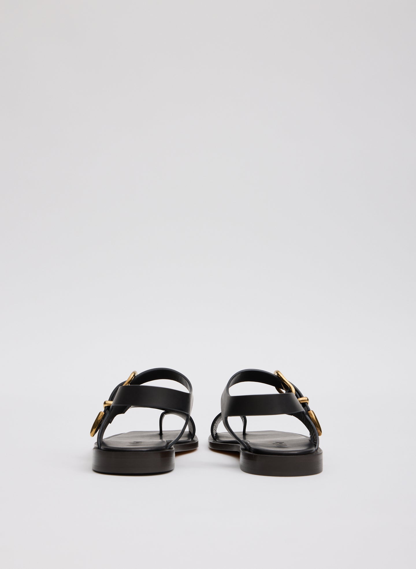 Black Karel Sandal - back view