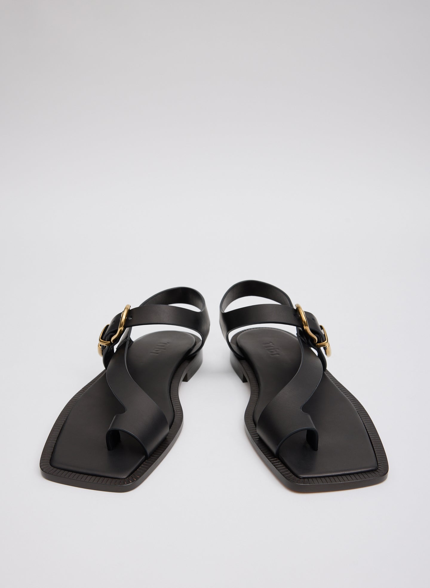 Black Karel Sandal - front view
