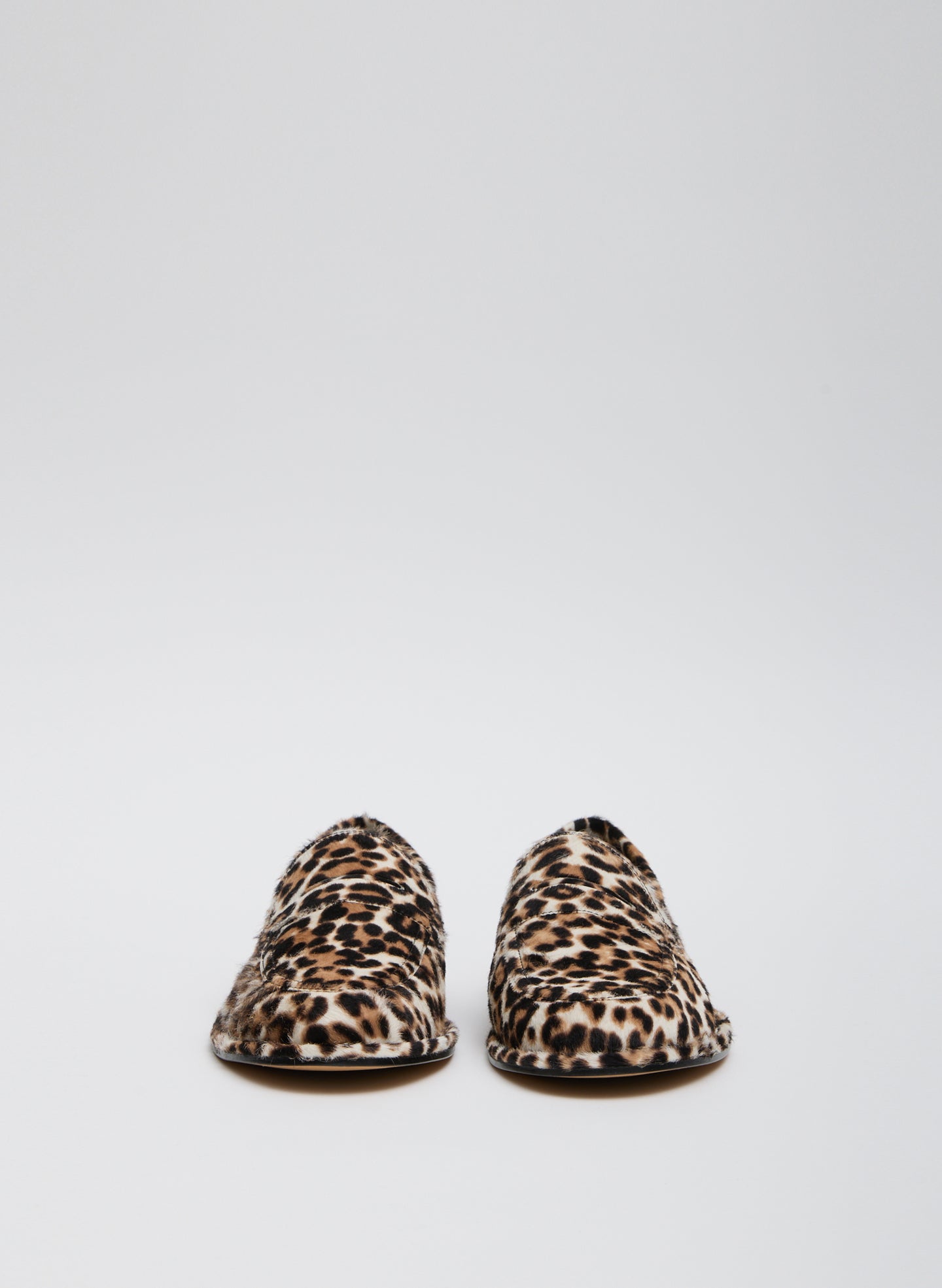 Leopard Print Herbert Loafer - calf hair, front view
