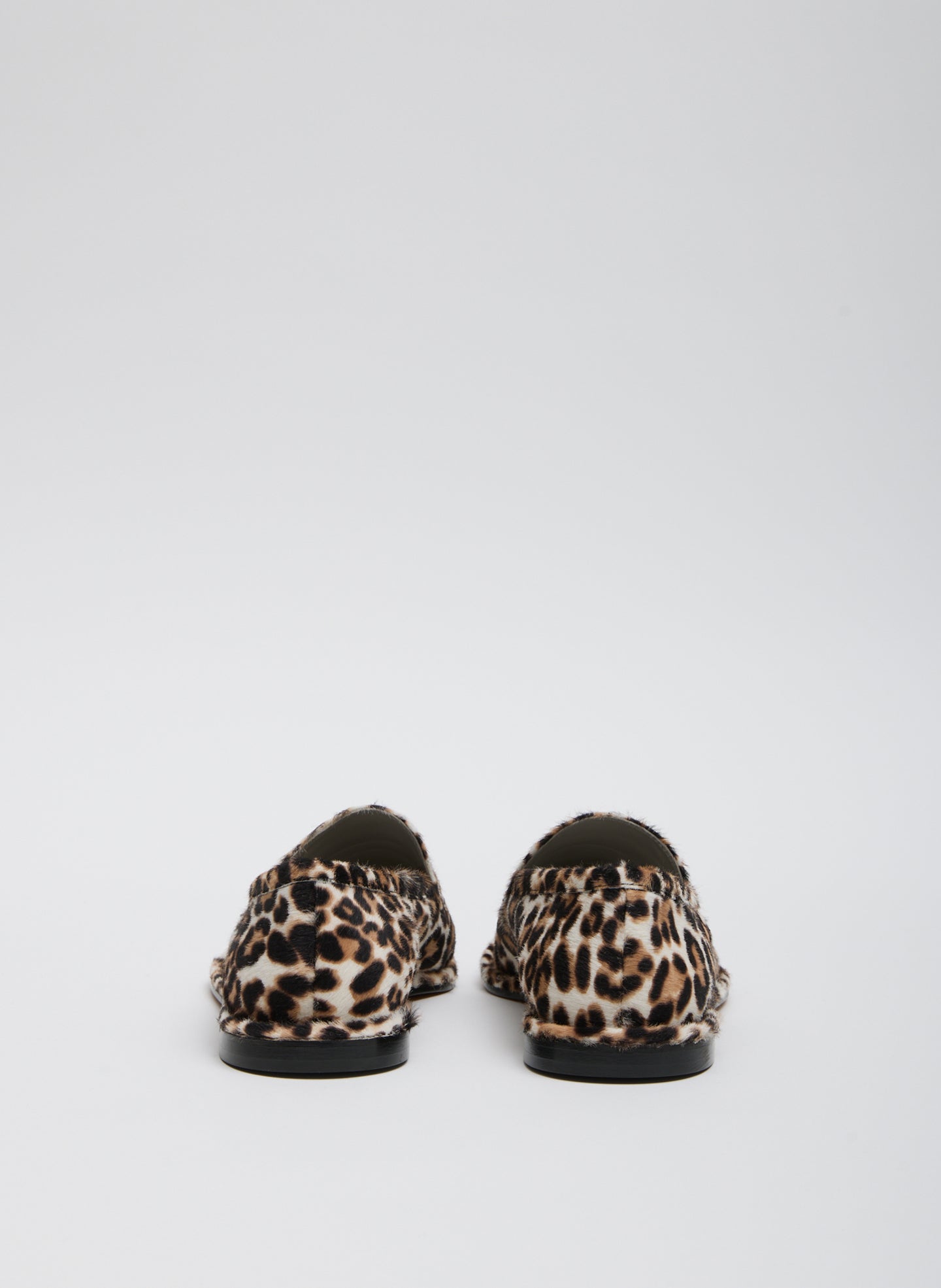 Leopard Print Herbert Loafer - calf hair, back view