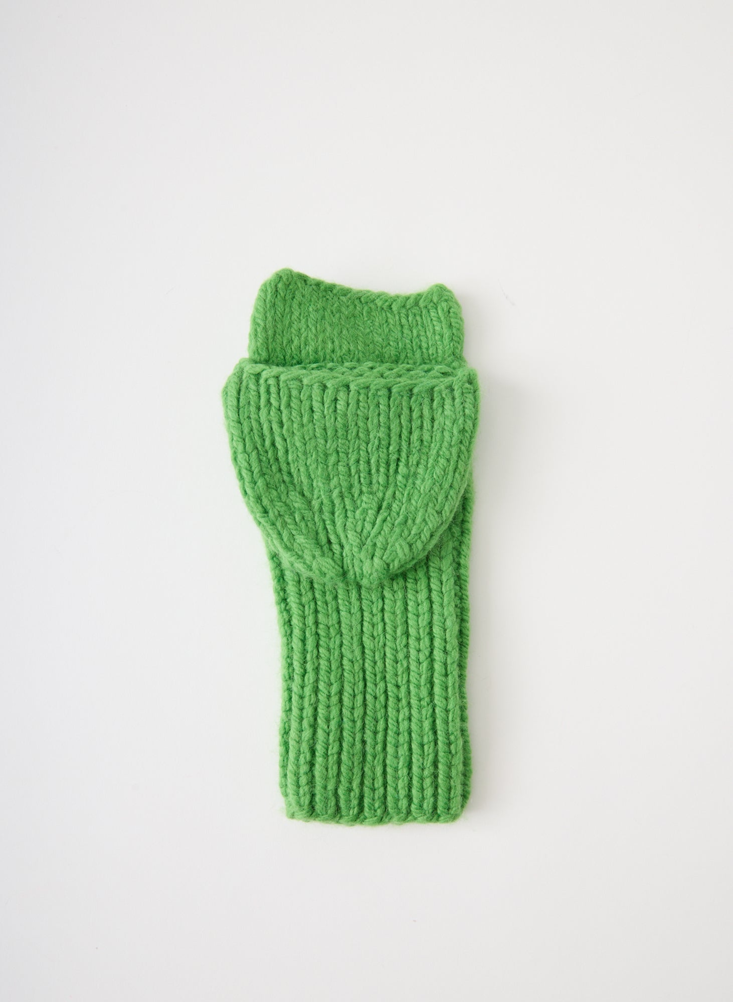 Green Cozy Mittens - single mitten