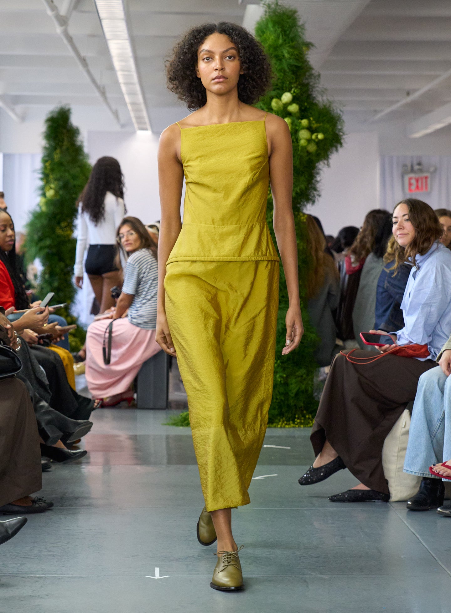 Dijon Chassis Hoop Strappy Dress - runway shot on model