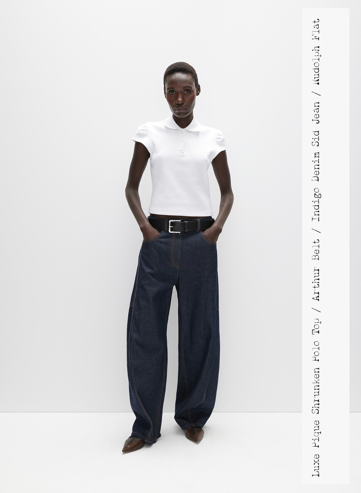 Indigo Denim Dark Wash Sid Jean - editorial campaign on model