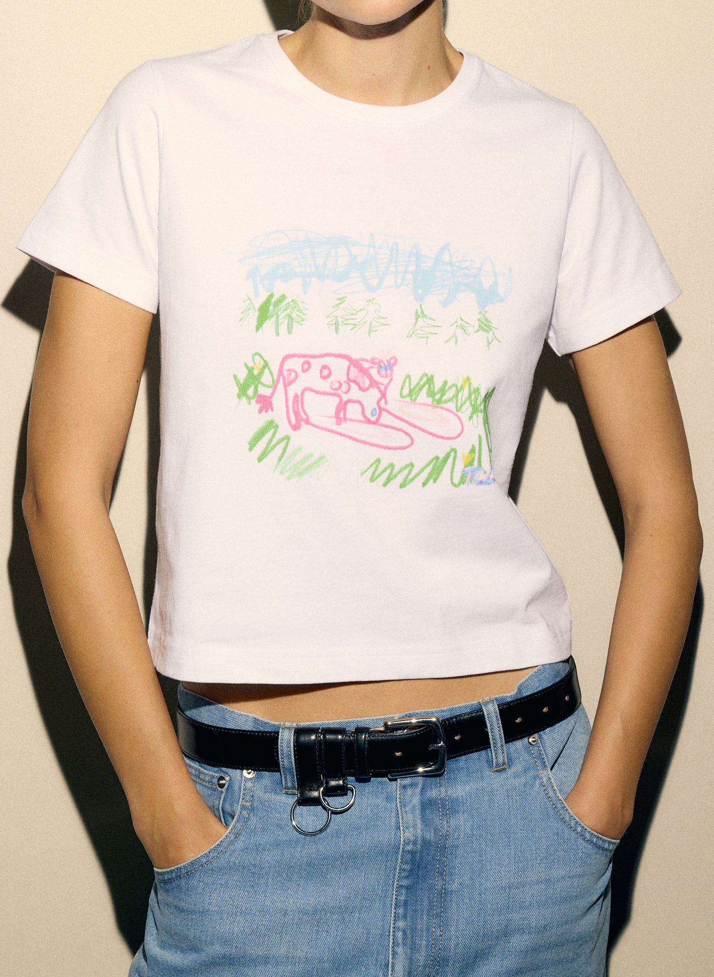 Tibi Creative Lab Moo Print T-Shirt