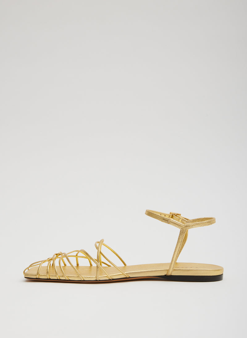 Berneice Kidskin Sandal Gold-2