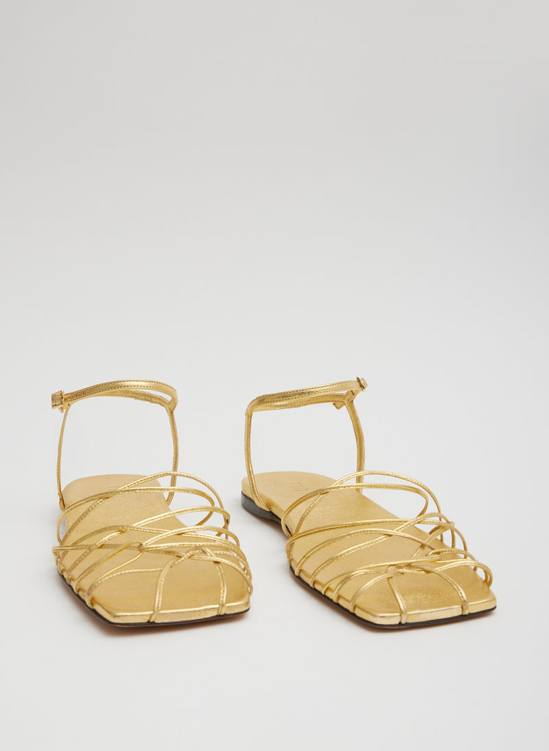 Berneice Kidskin Sandal Gold-3
