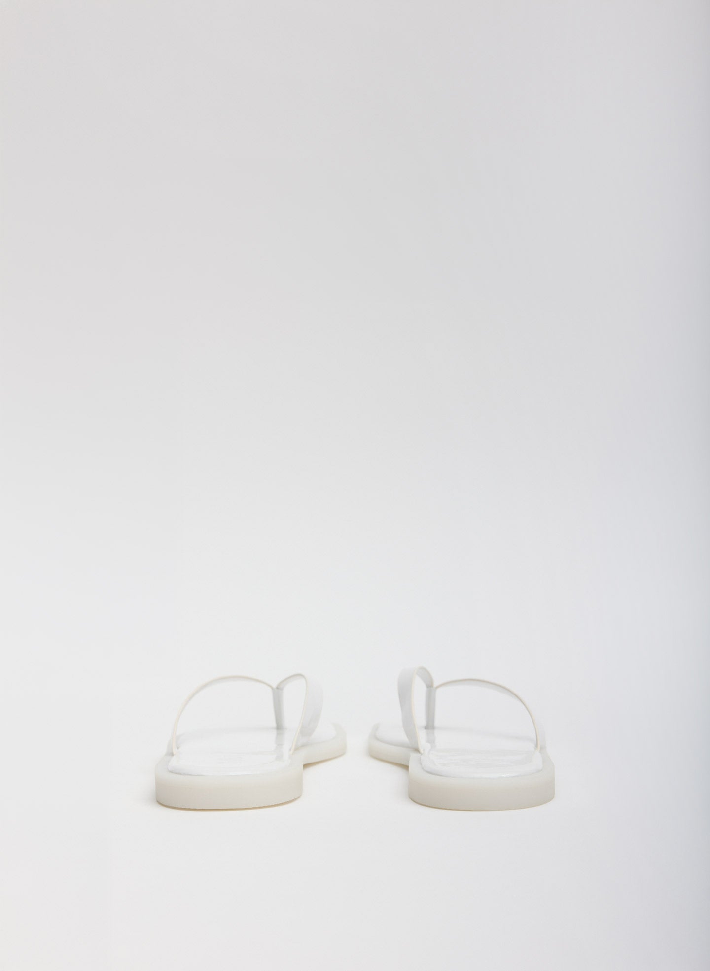 White Arnie Sandal - flip flop back view