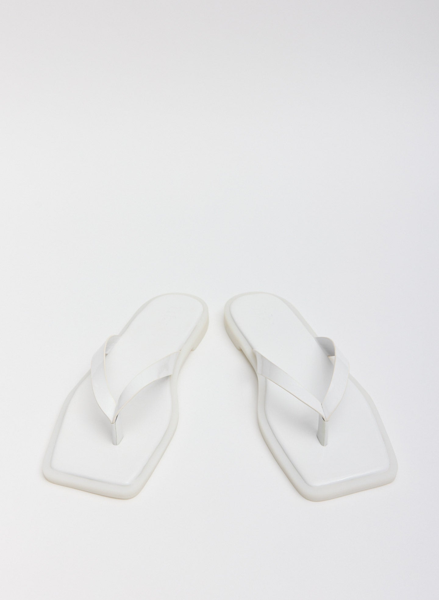 White Arnie Sandal - flip flop front view