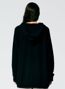 Feather Weight Cashmere Easy Men's Hoodie Black-4