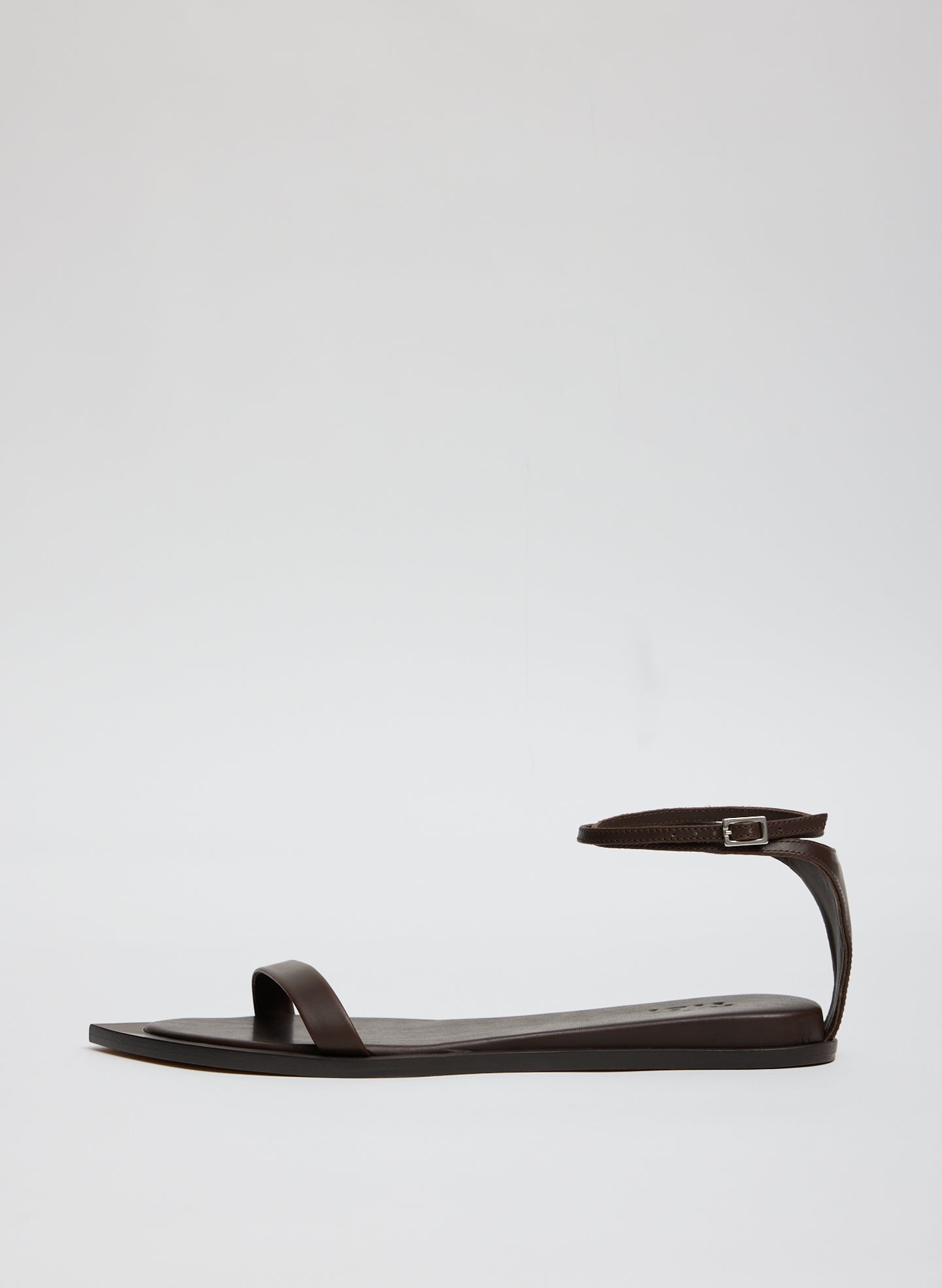 Dark Brown Aldwyn Leather Sandal - side view