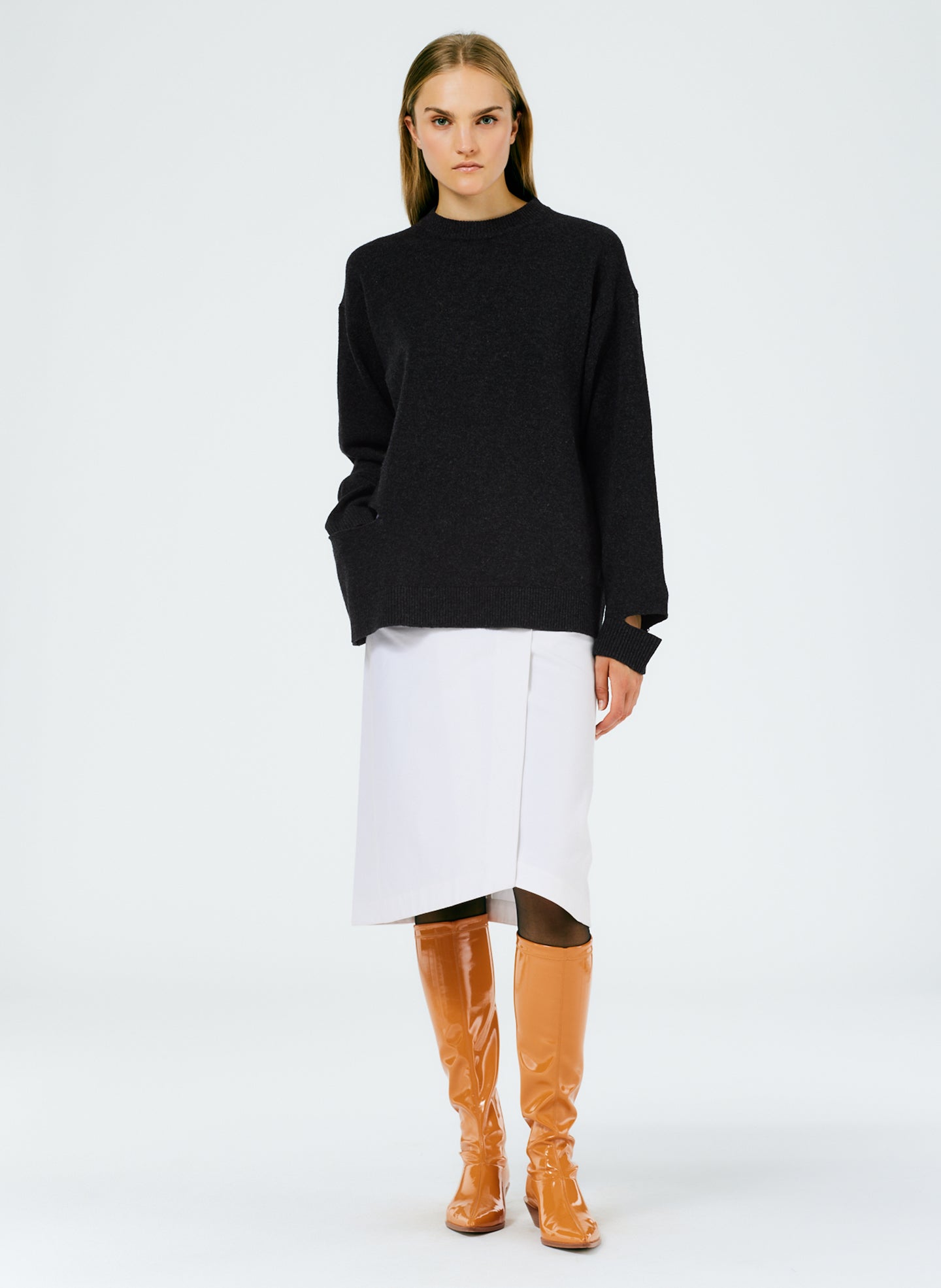 Tibi Pinched Pleat Skirt main image 1
