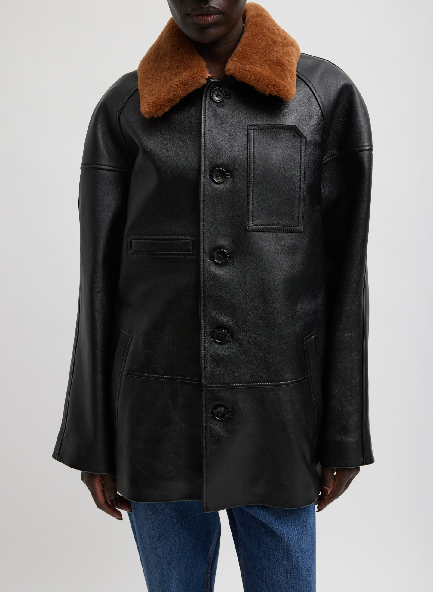 Leather Carcoat – Tibi Official