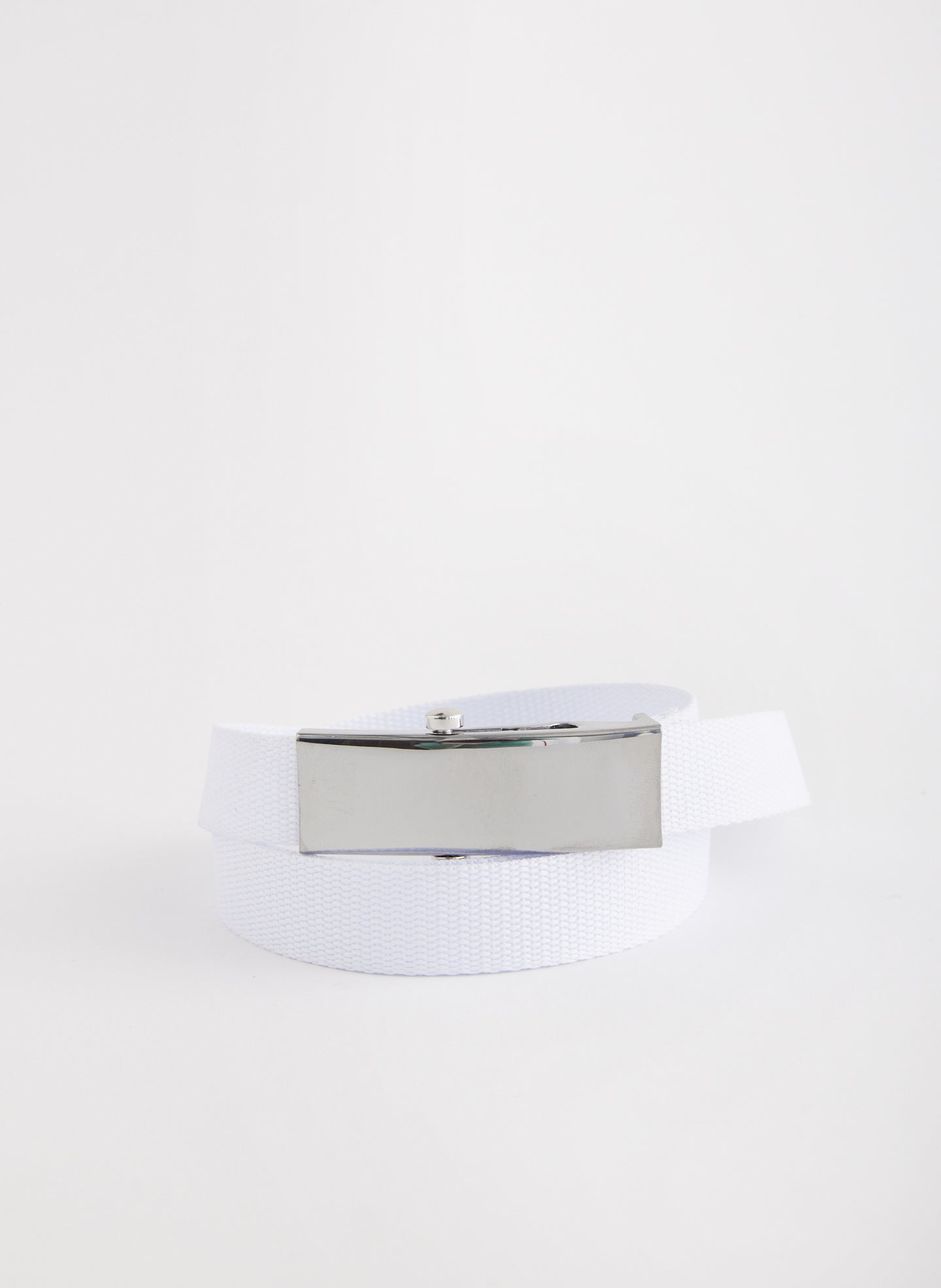 White Canvas Belt Tobian Webbing Belt – Tibi Official