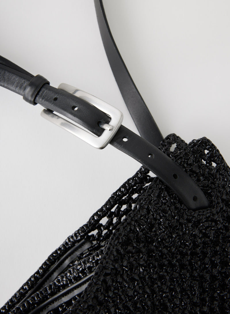 Aire Libre Mesh Crochet Bag Black-6
