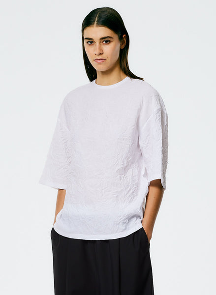 Crinkle Shirting Easy T-Shirt – Tibi Official