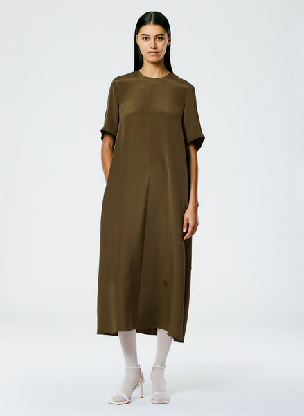 Silk t shirt on sale dress