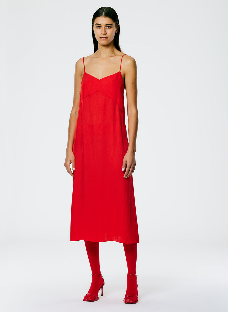The Slip Dress Red-2