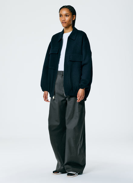 Tibi faux fur clearance bomber