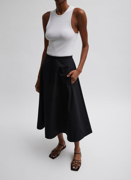 Bonded Luxe Twill Circle Skirt – Tibi Official