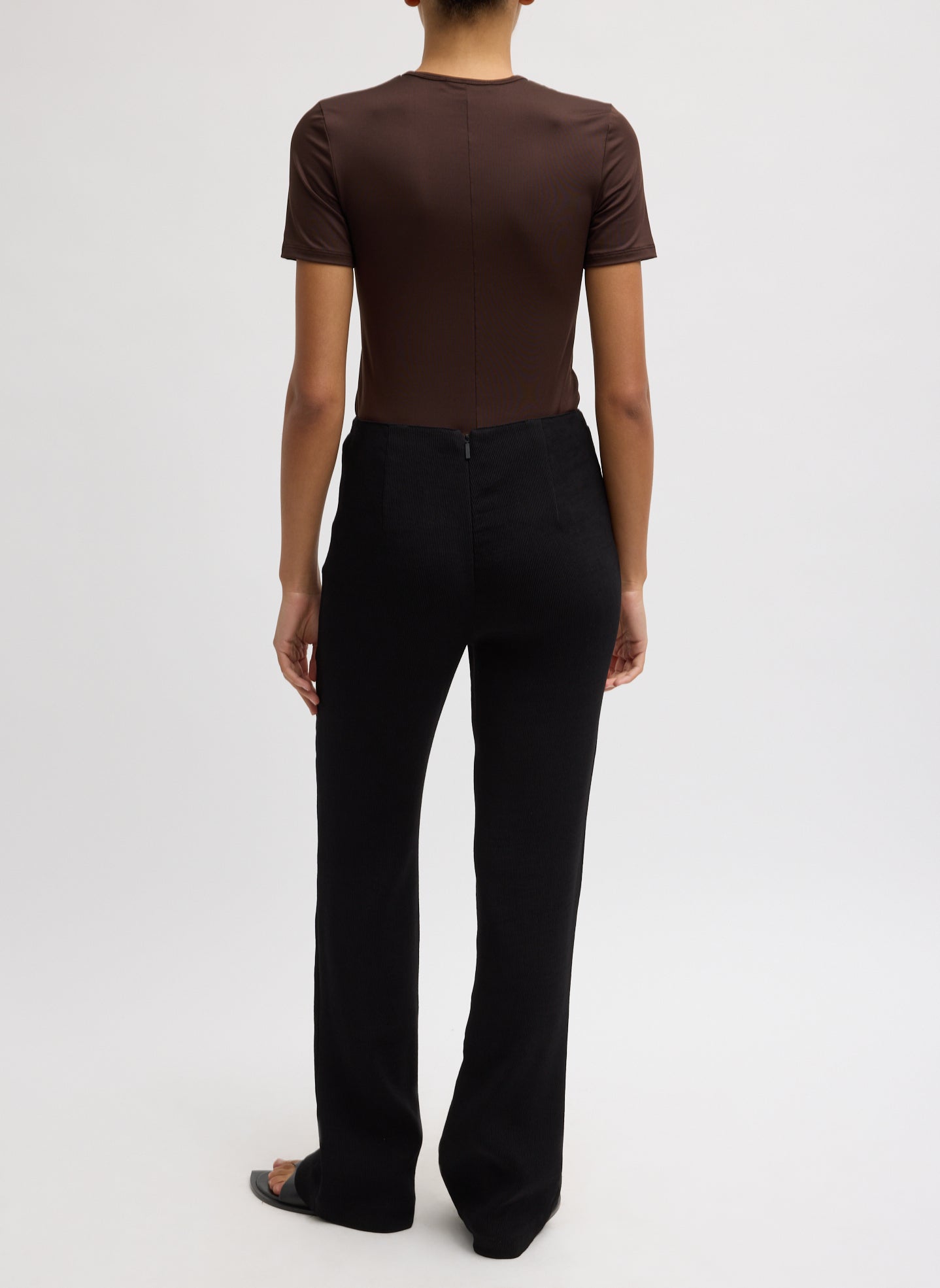 Viscose Plisse Corbit Pant - back view on model