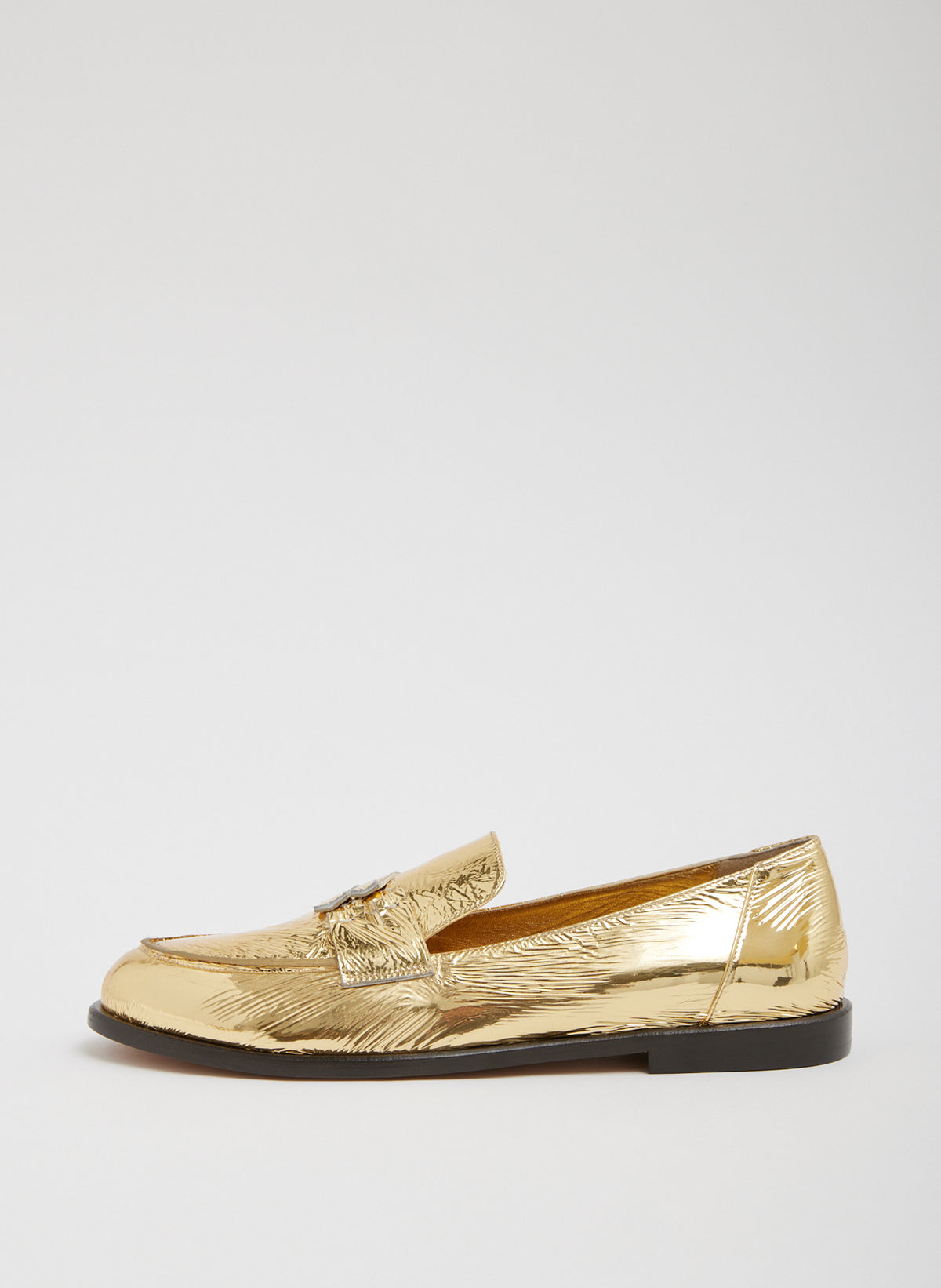 Gold Mcm Loafers authentic drip!!! Millbank Bit Loafer Suede (Gold Bit) – Jay Butler main image 3