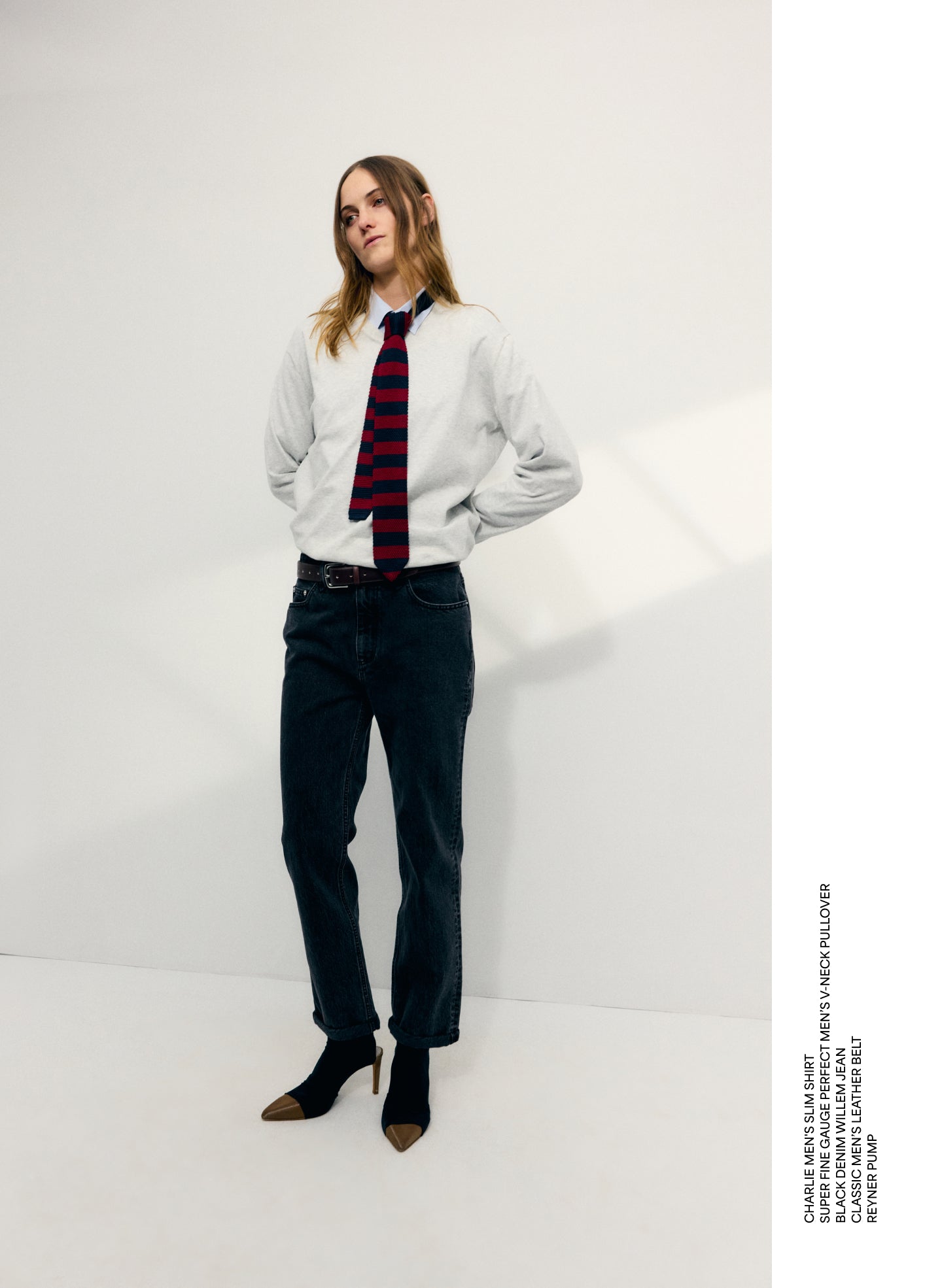 Black Denim Willem Jean - editorial image on model