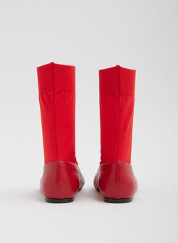 Borg Sock Shoe Red-5