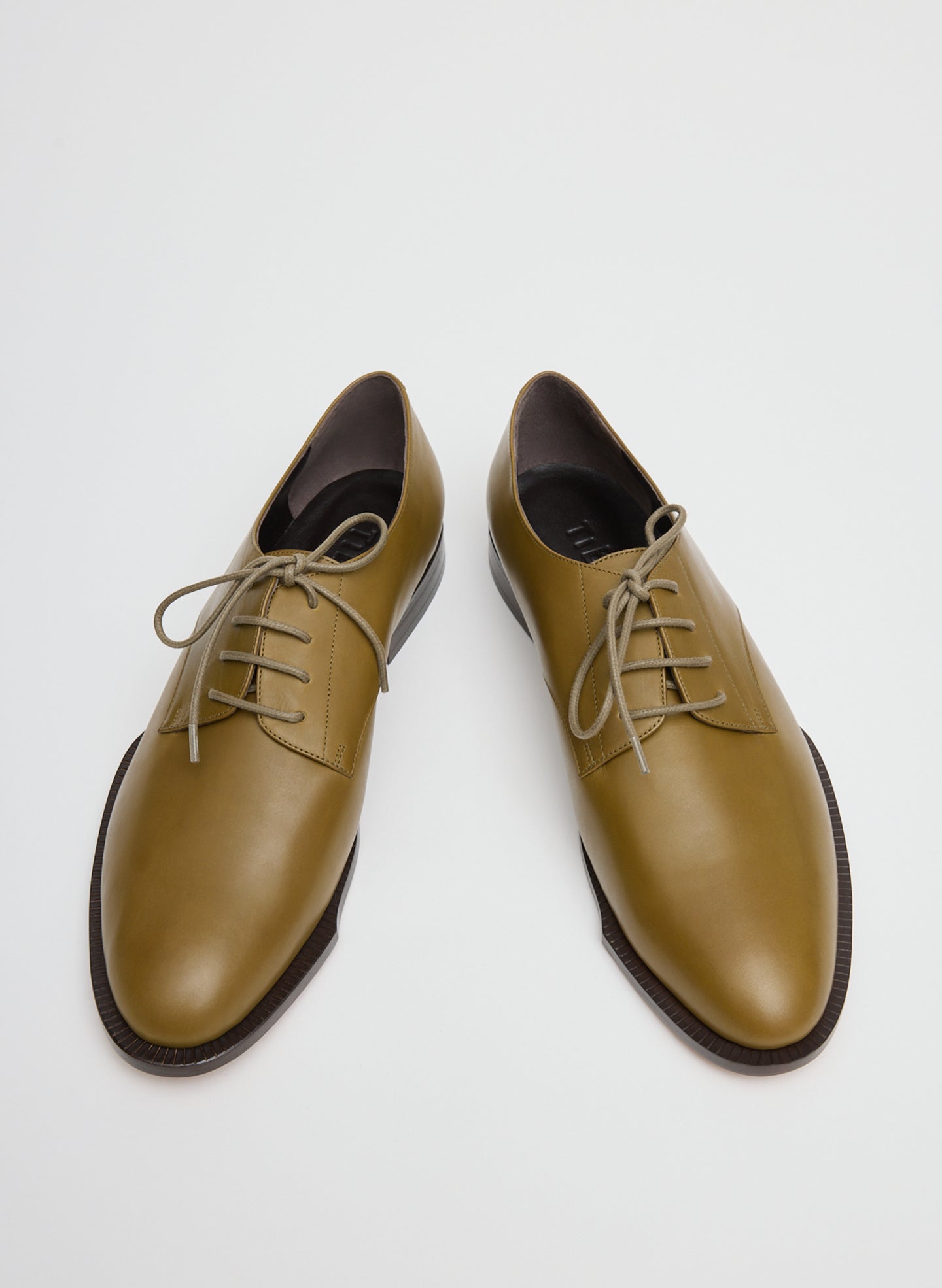 Army Green Leather Edgar Loafer - front view