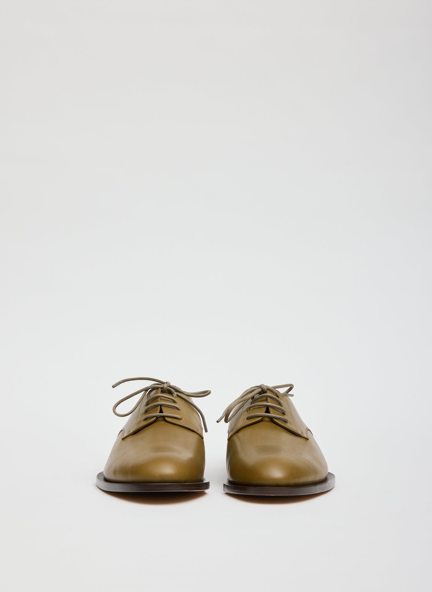 Army Green Leather Edgar Loafer - front view