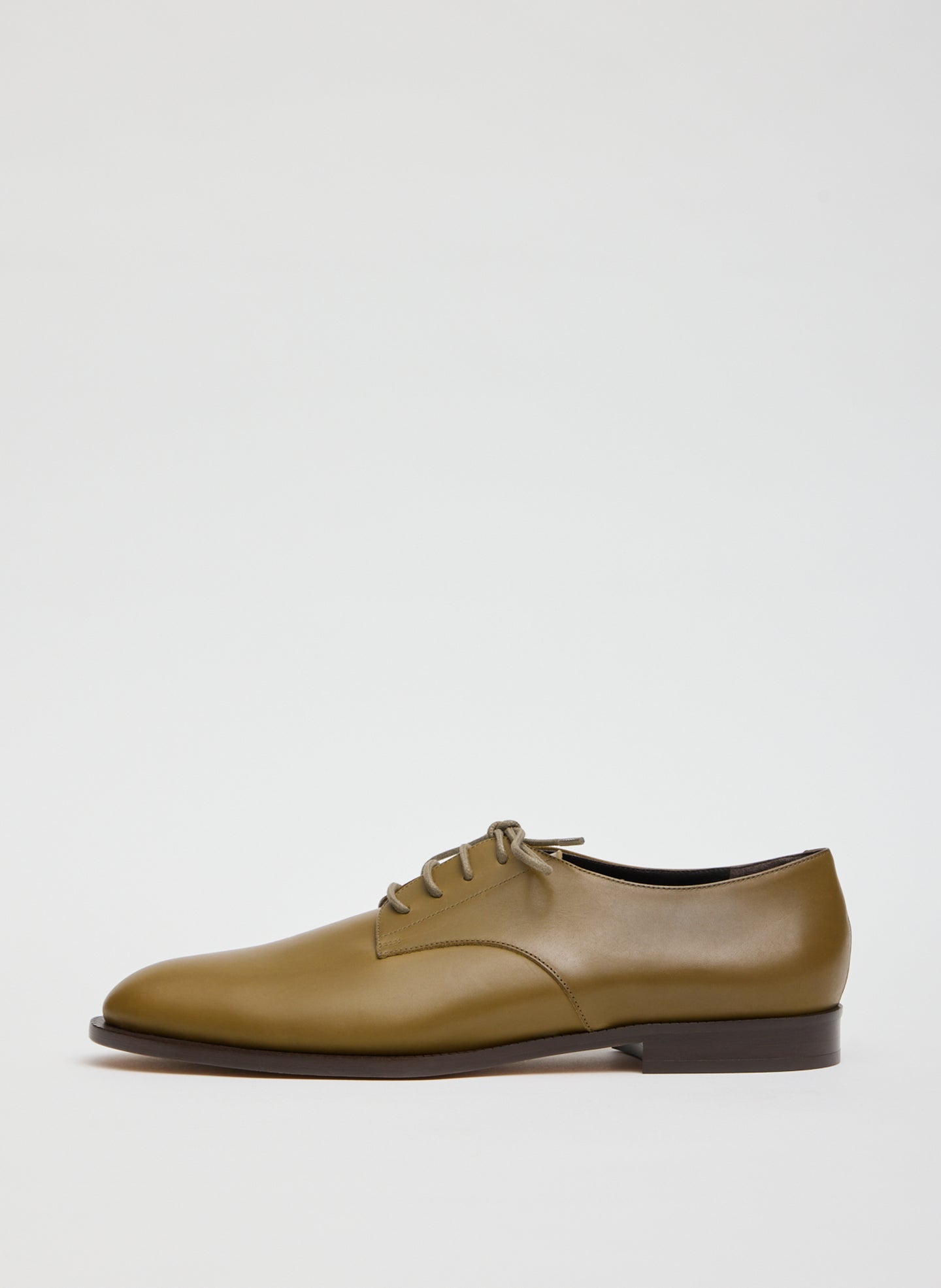 Army Green Leather Edgar Loafer - side view