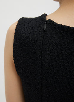 Boucle Knit Sculpted Dress Black-5