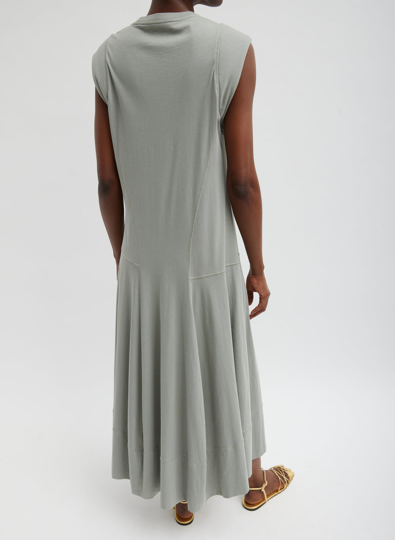 T-Shirt Sleeveless Dress Pumice Grey-5