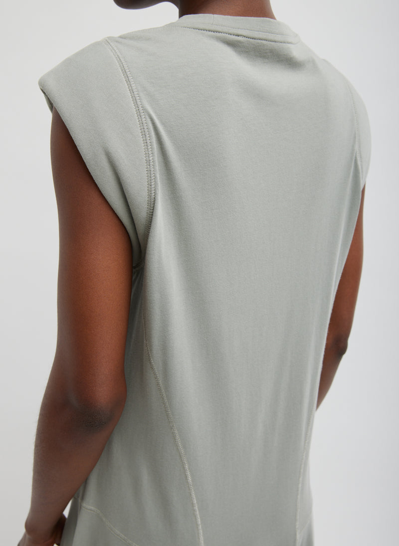 T-Shirt Sleeveless Dress Pumice Grey-4