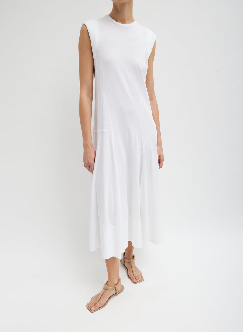 T-Shirt Sleeveless Dress White-1