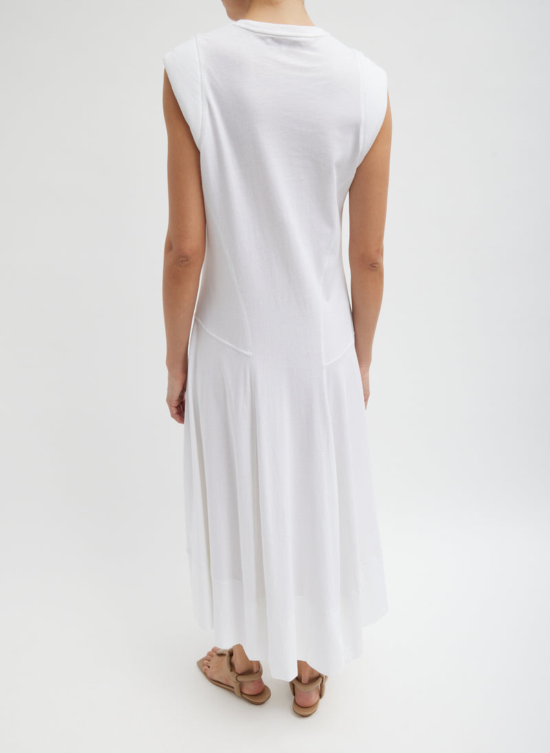 T-Shirt Sleeveless Dress White-5