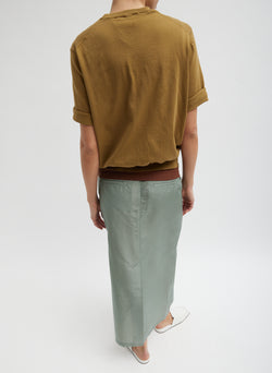 Super Fine Gauge Perfect Short Sleeve Men's Pullover Dark Hazel-6