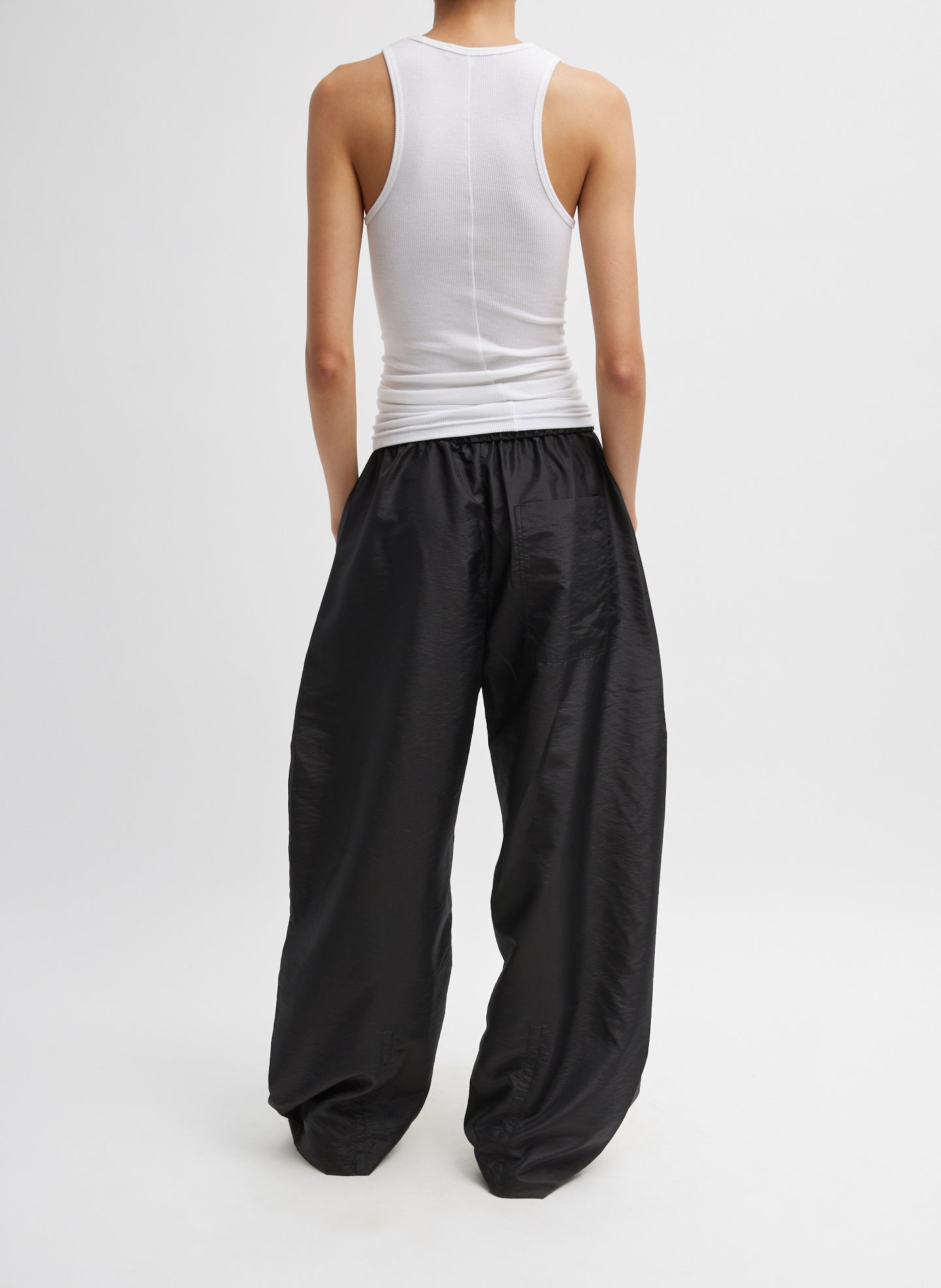 Circular Fine Rib T-Shirt Tank