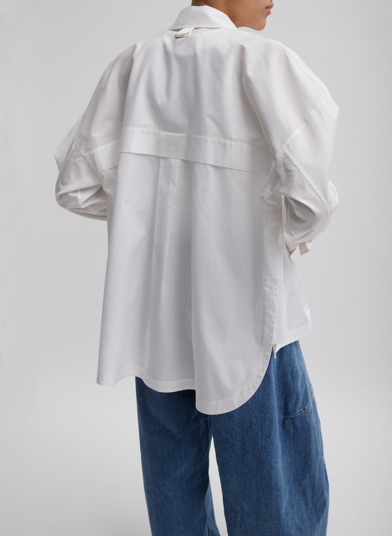 Gabe Oversized Shirt White-3