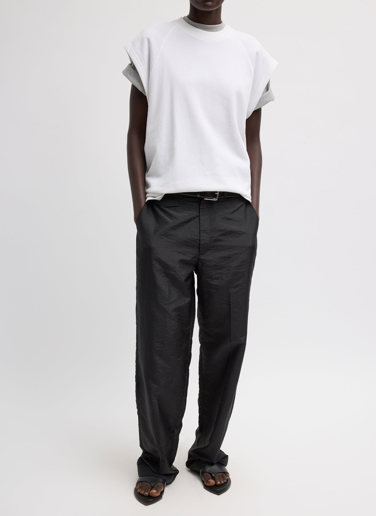 Crispy Nylon Rodney Trouser – Tibi Official