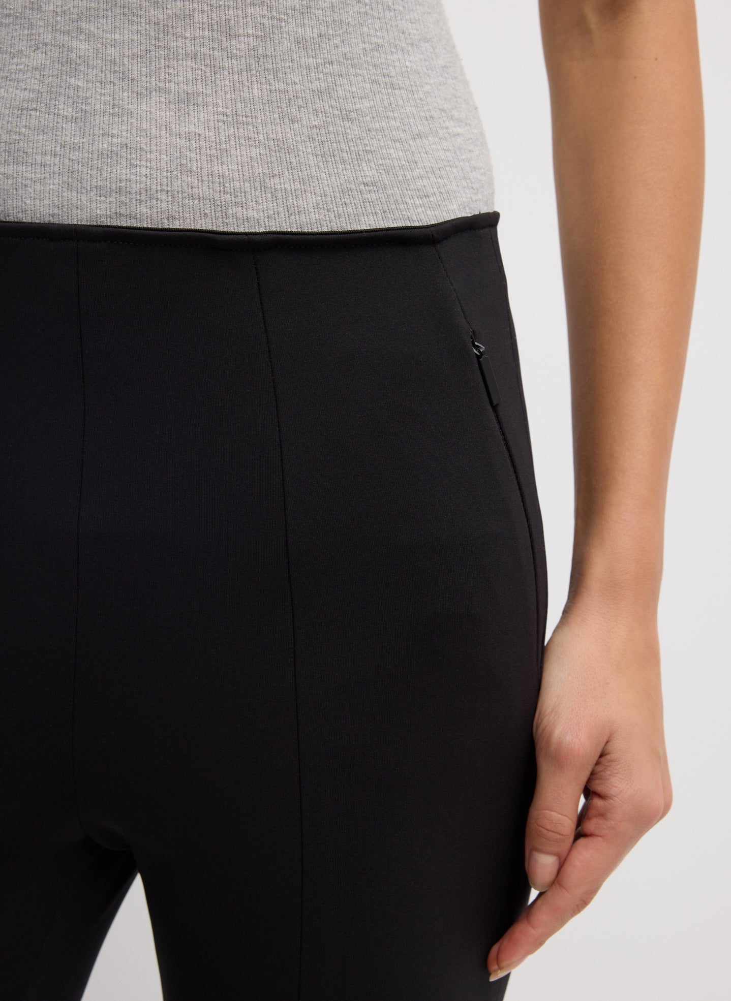 Compact Ultra Stretch Knit Stirrup Legging - closeup of waistband