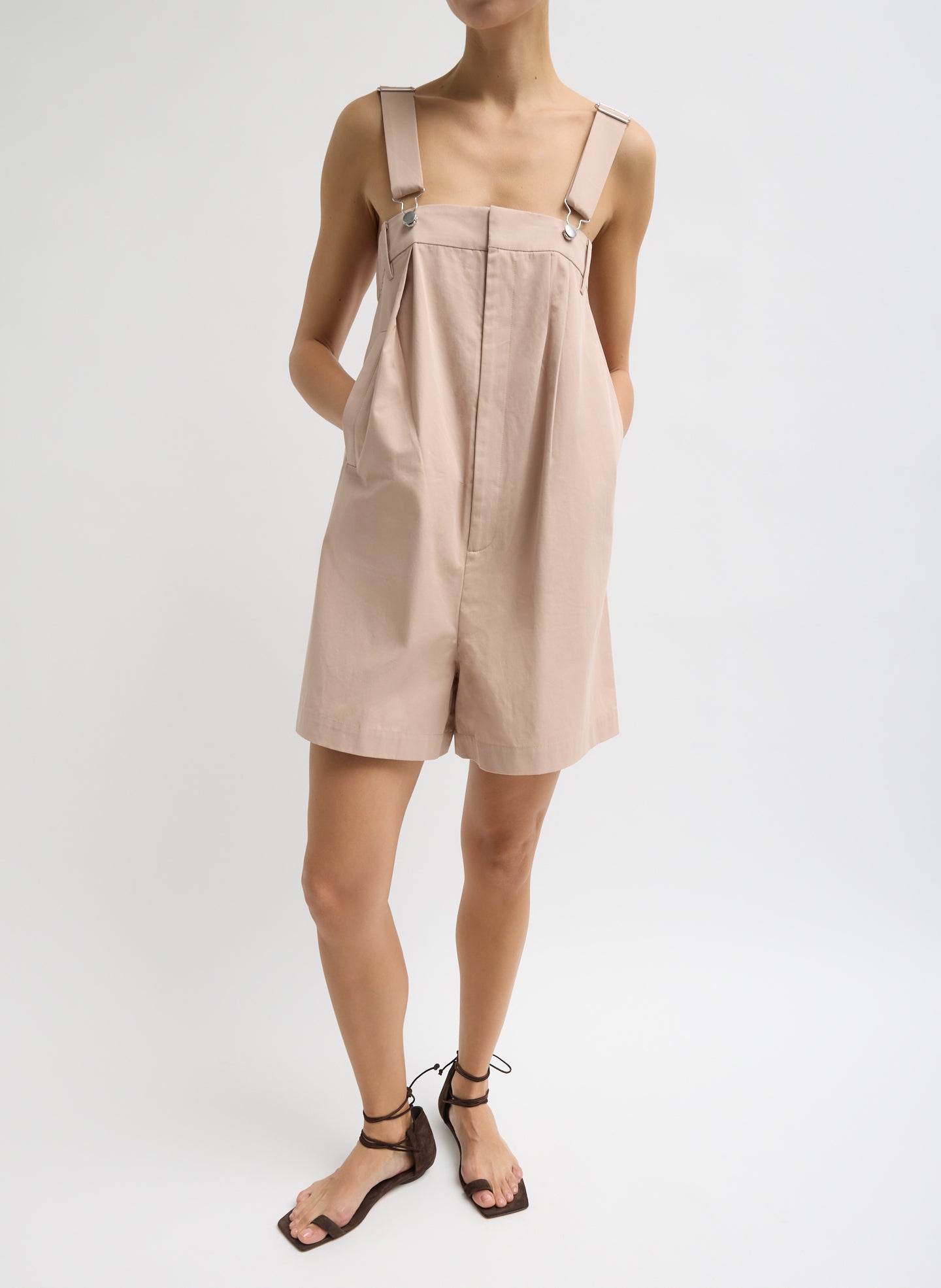 Bio Twill Overall Short Cameo Pink / 14 / U125BT2173