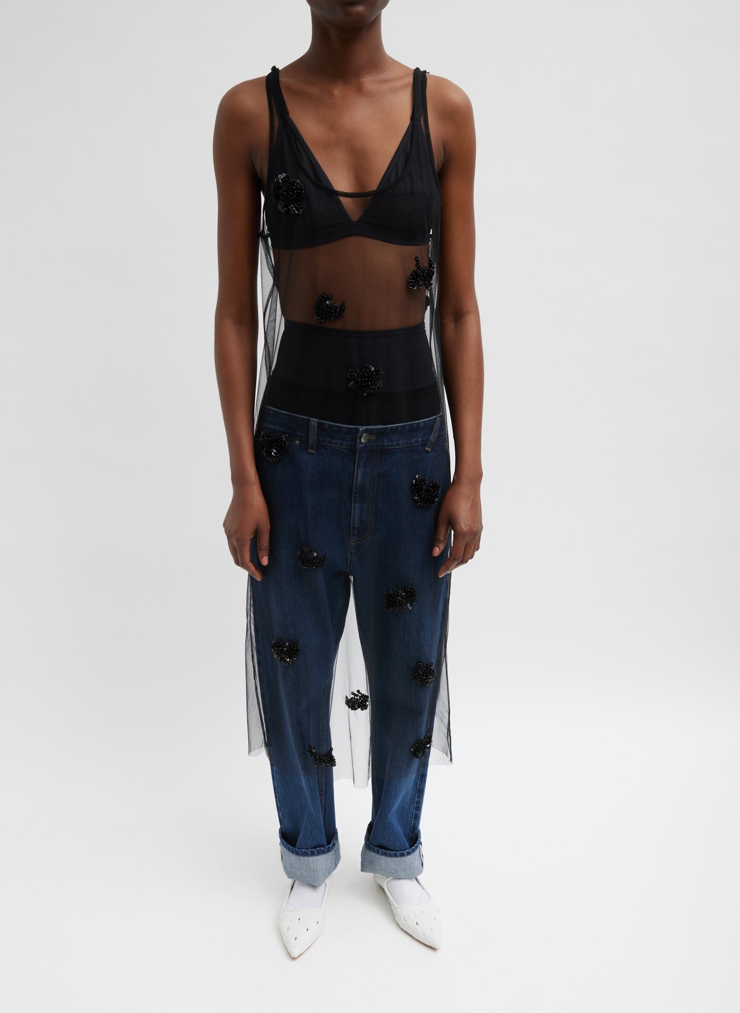Artemis Beading Tank Dress – Tibi Official